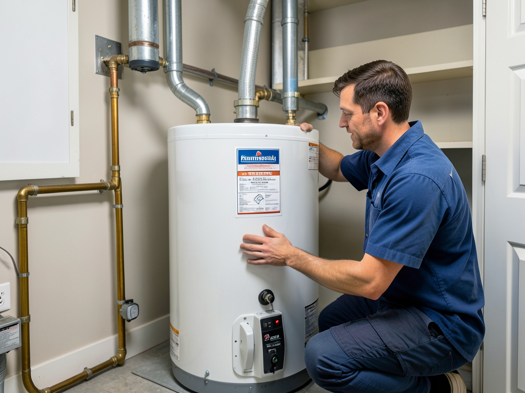 Fast water heater replacement for families living