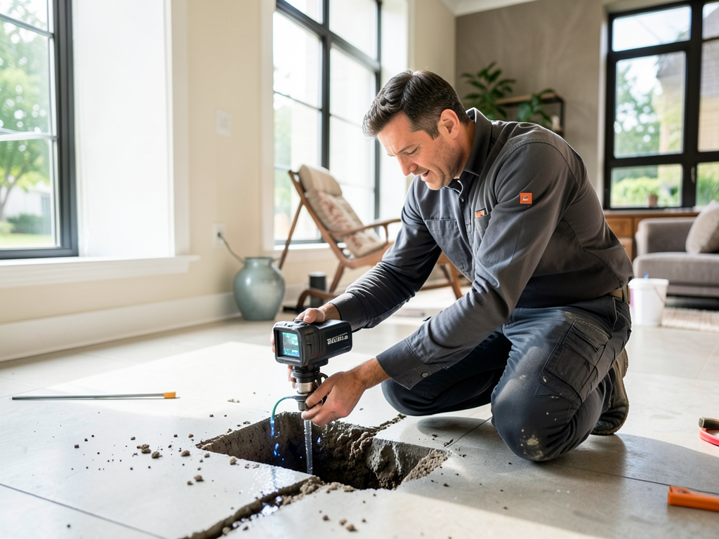 Hidden slab leak detection for homeowners in south
